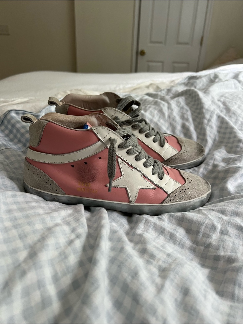 Pink sneakers